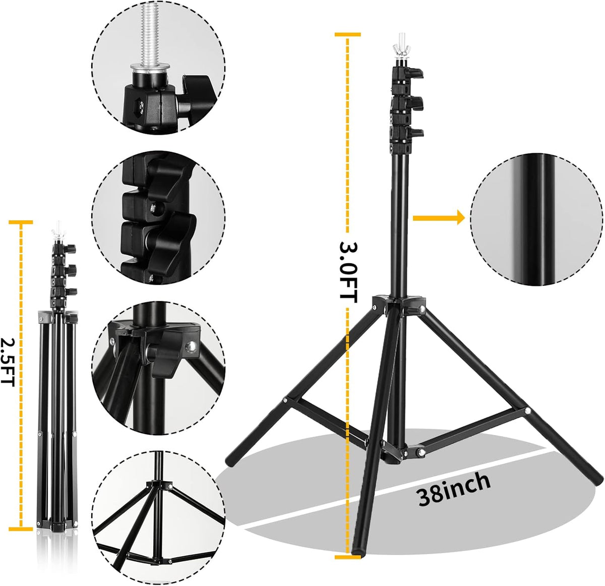 Adjustable Photography Backdrop Stand with Carrying Bag V962