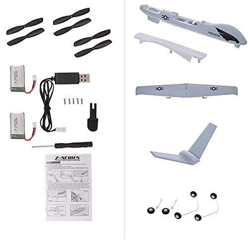 2.4Ghz 2 Channels RC Plane with 2 Batteries, Wingspan 660mm U169555