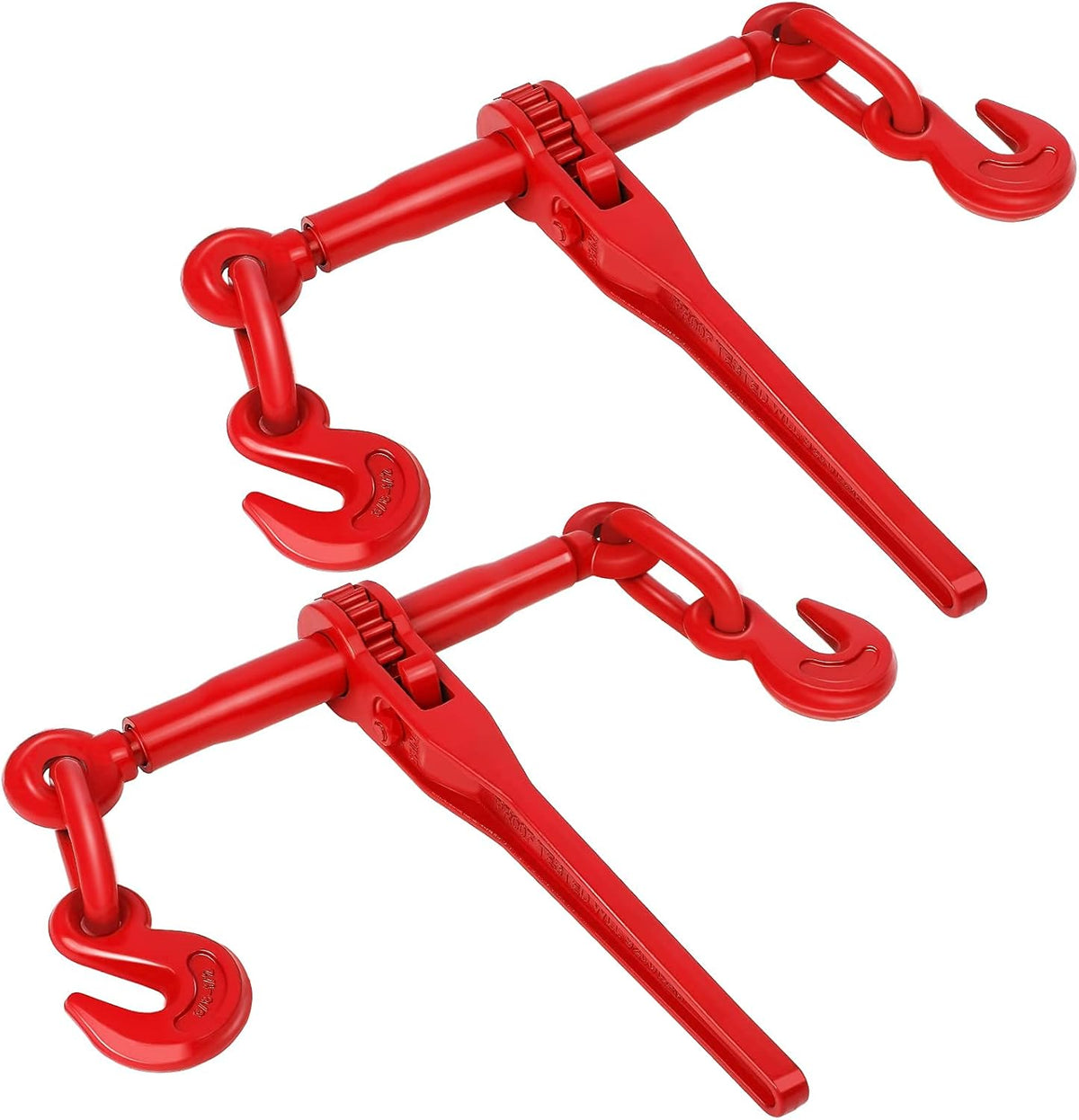 Ratchet Chain Binder 3/8-1/2 Inch, 2 Pack, 9200 LBS Working Load Capacity B193247
