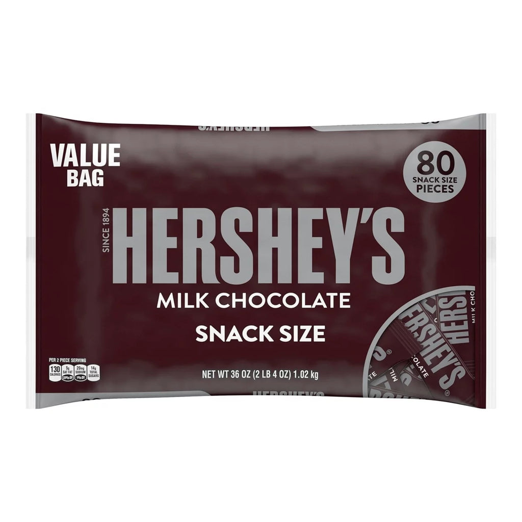 Milk Chocolate Snack Size Bars (36 Ounce 80 Count) B904