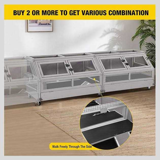 Large Wooden Guinea Pig Cage Y428108