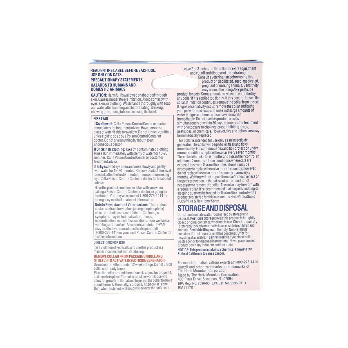 Flea & Tick Collar for Cats & Kittens G91072