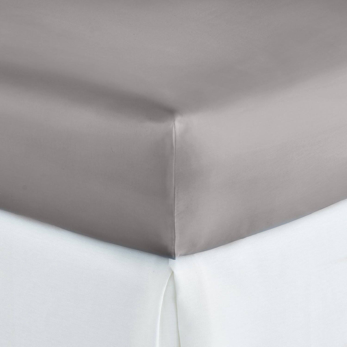 Pewter Sateen Fitted Sheet - California King X88869