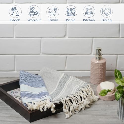 100% Cotton Christmas Kitchen Towels Set of 2 M8111