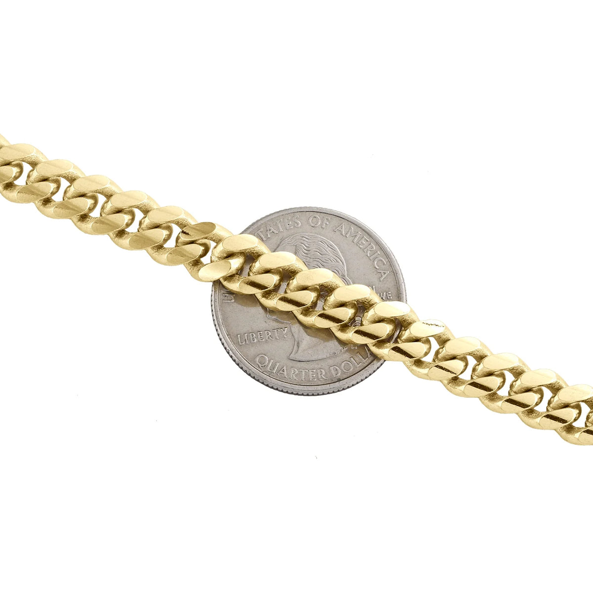 10K Yellow Gold Solid Miami Cuban Link Chain Necklace 30 Inch K6702