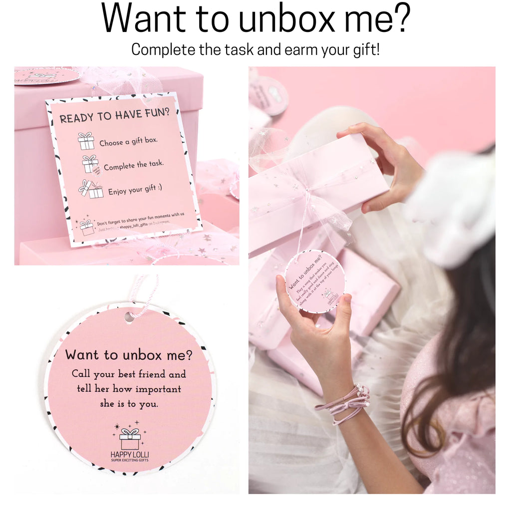 Pink 8 Wrapped Gifts in 1 Box Q180914