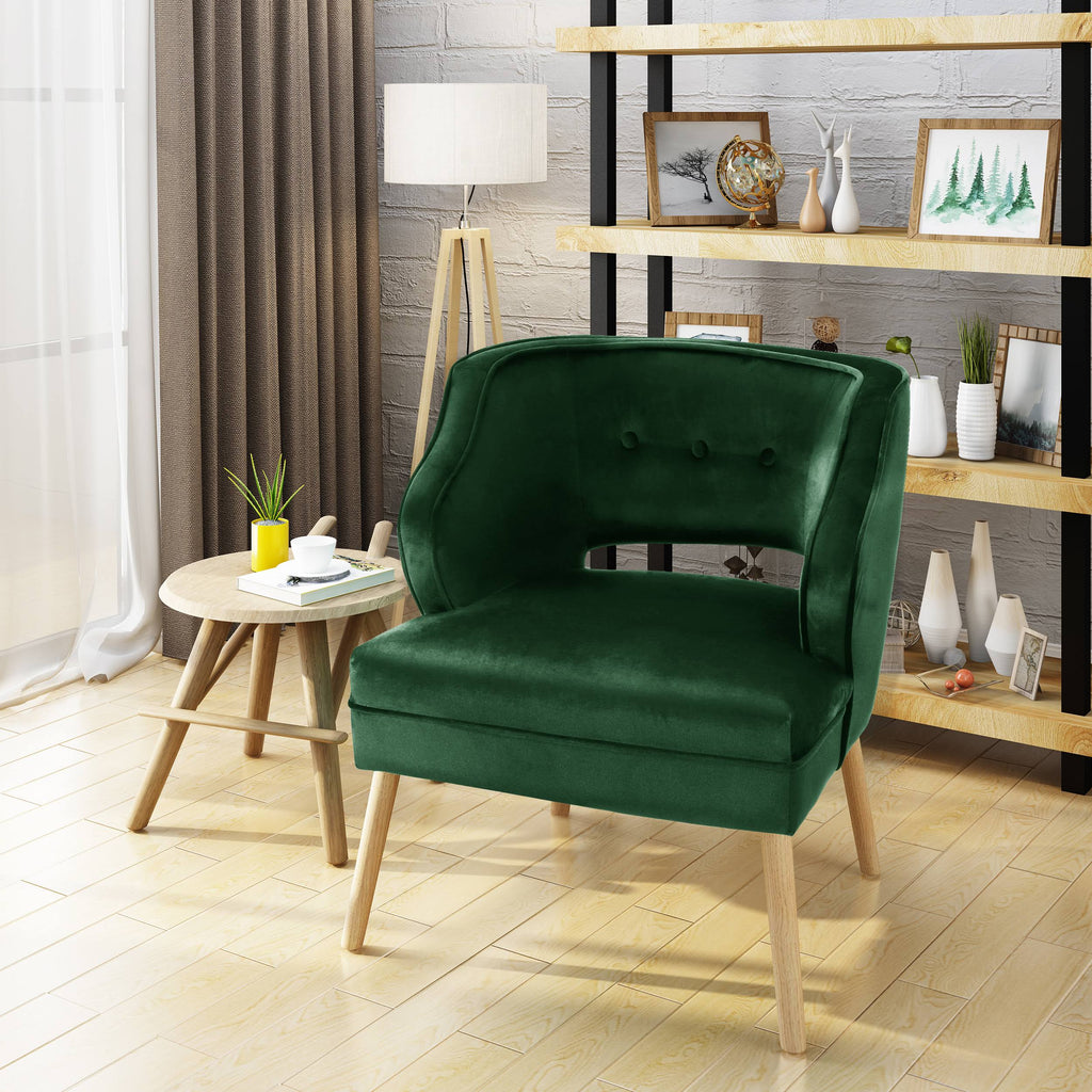 Emerald Velvet Accent Chair S1497