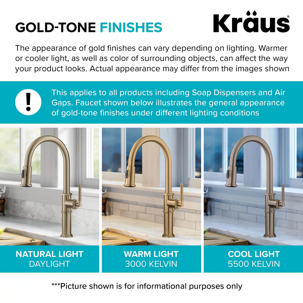 Single Handle Bathroom Faucet in Brushed Gold N120618