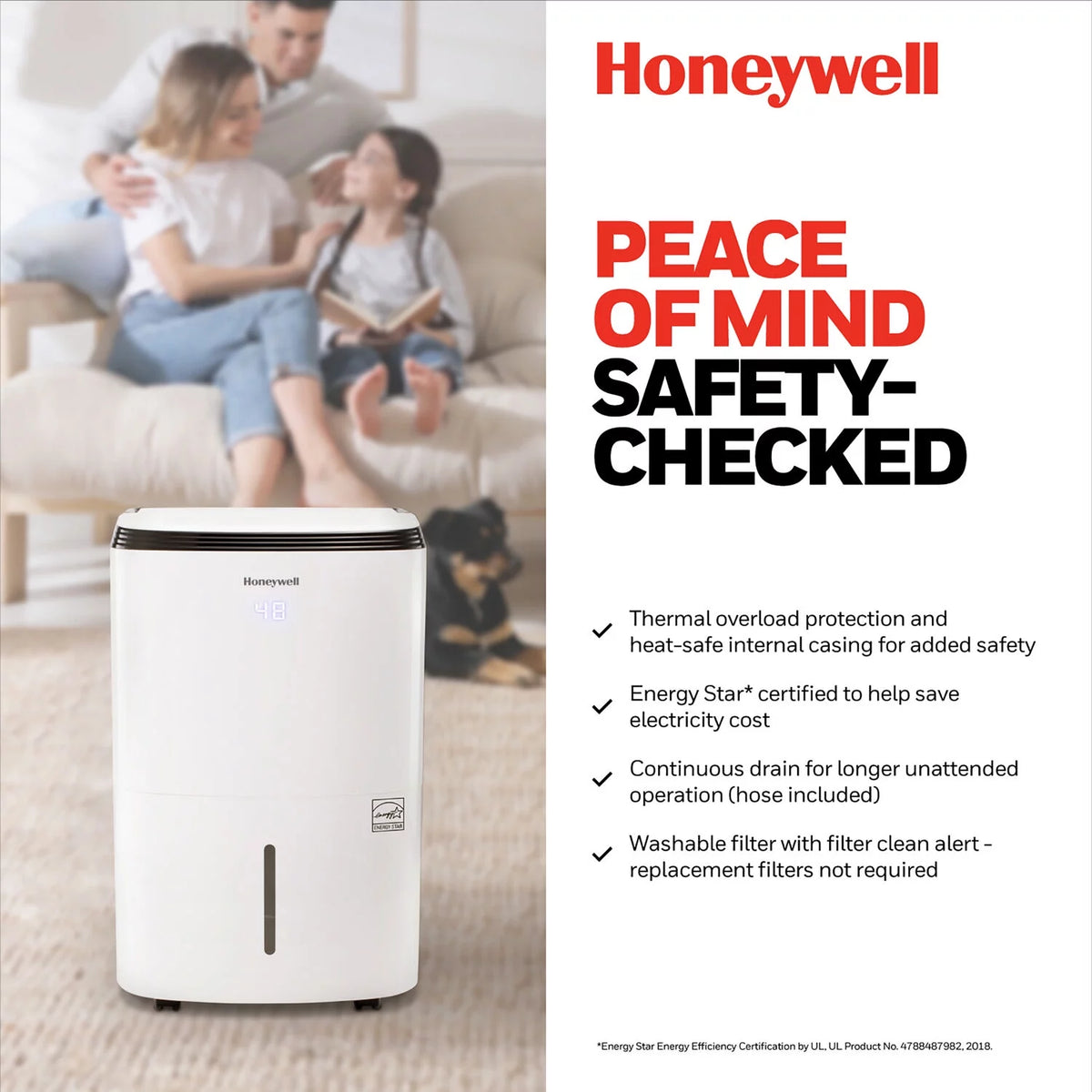 70-Pint Dehumidifier with Washable Filter R756779