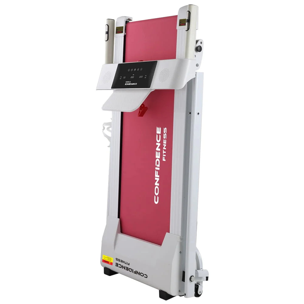 White/Pink Electric Treadmill V9530