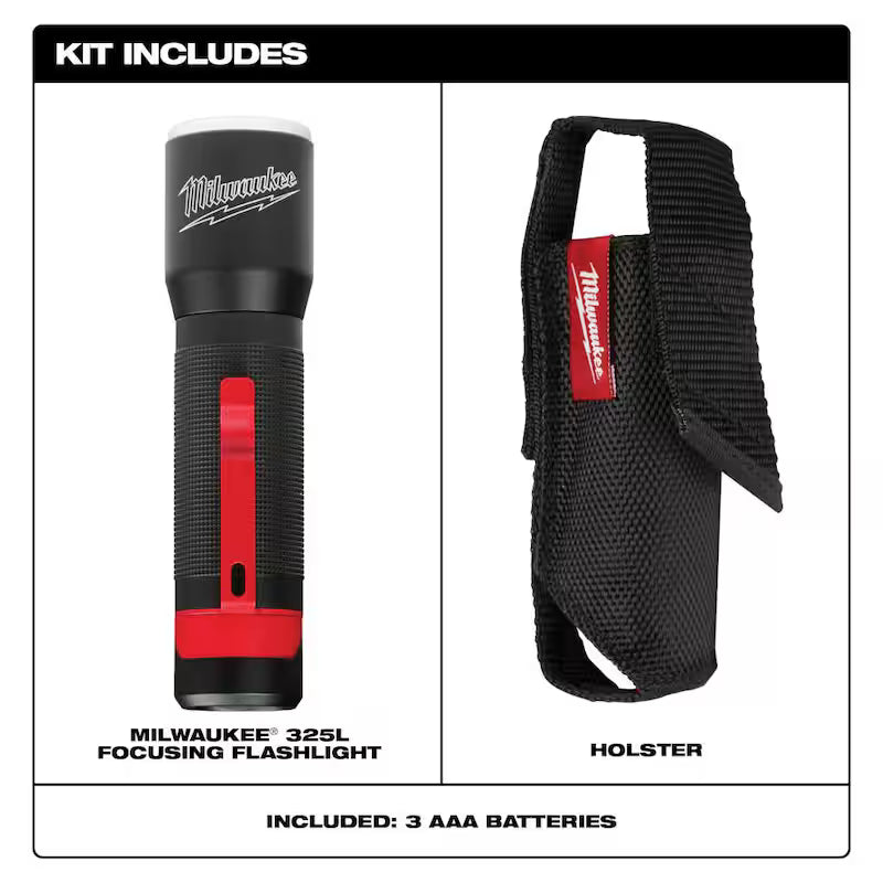 LED Aluminum Flashlight with Holster N797