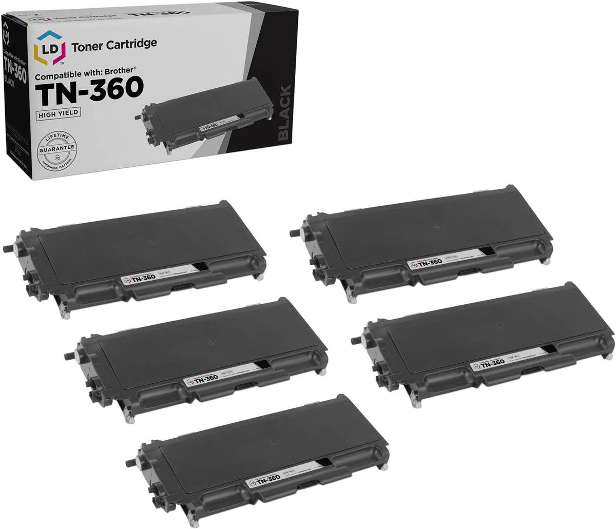 Compatible Toner Cartridge Replacement (Black, 5-Pack) F347