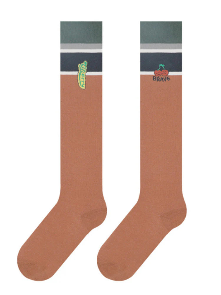 Print Knee-High Socks M873926