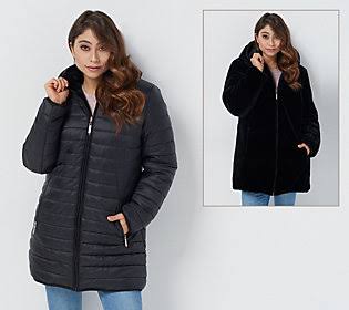 Reversible Faux Fur Water Resistant Jacket A233267
