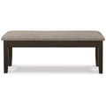 49 Inch Brown Polyester Upholstery Storage Bench O185489
