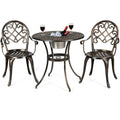 3 Pc Patio Dining Set with Ice Bucket T92343