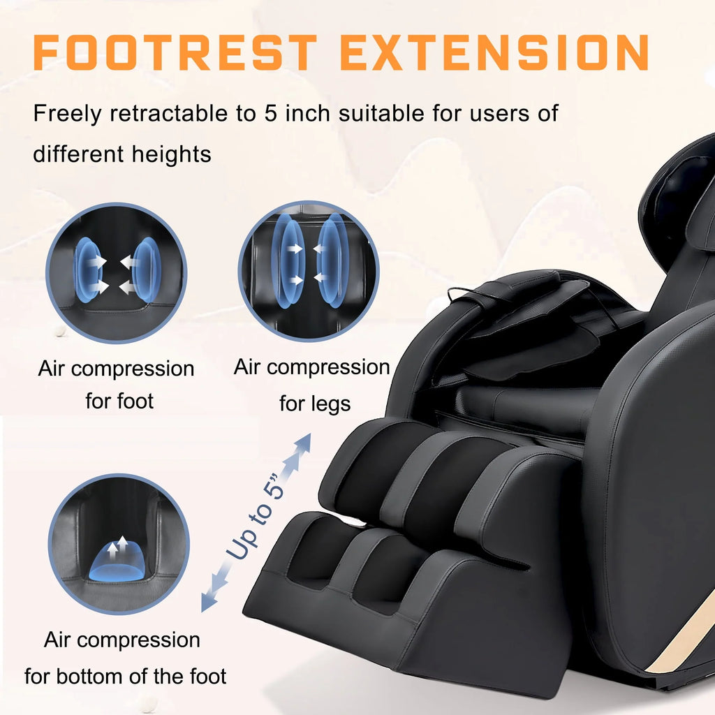Small Zero Gravity Full Body Massage Chair with Heating and Airbags D71501