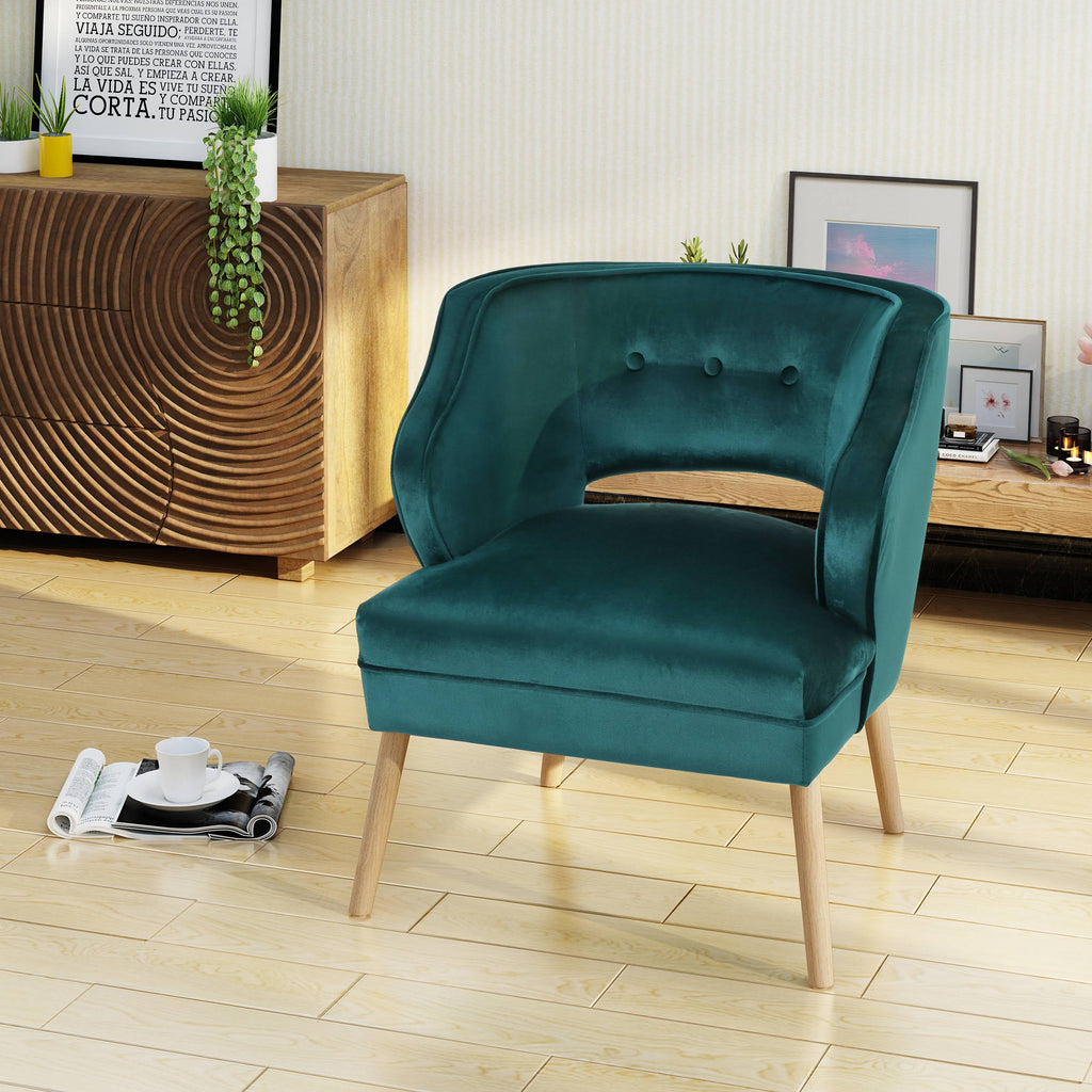 Emerald Velvet Accent Chair S1497
