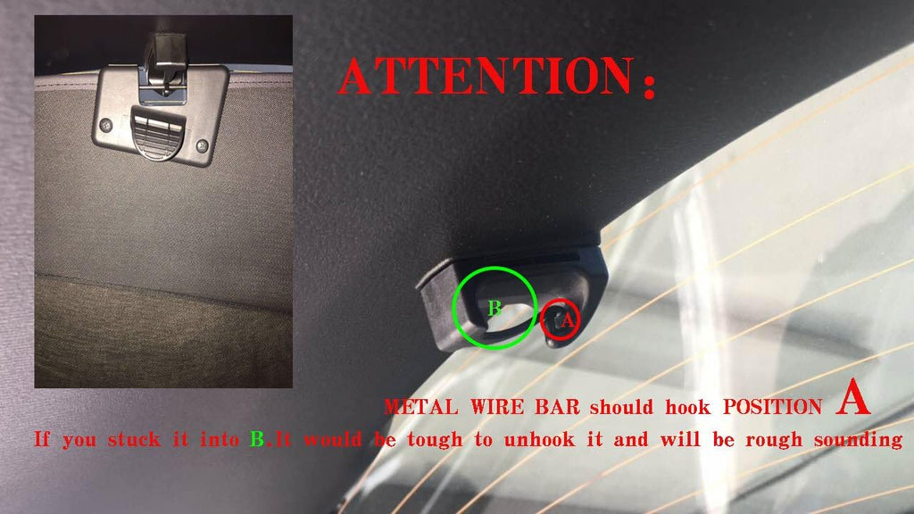 Black Retractable Cargo Cover M9932
