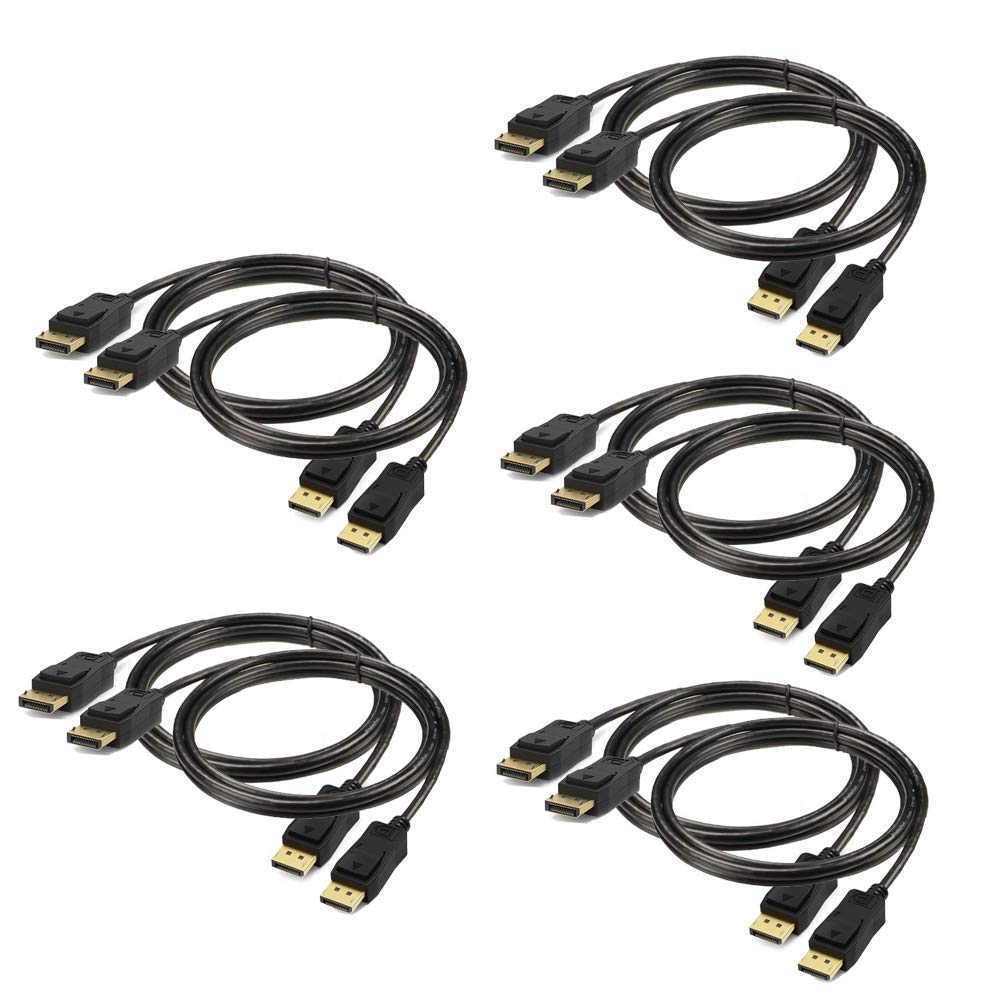 DisplayPort to DisplayPort Cable 6 feet 10-Pack X386