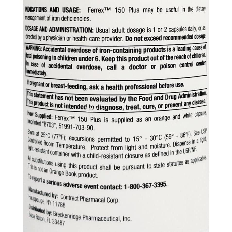 Polysaccharide Iron Complex Caps 100ct R245