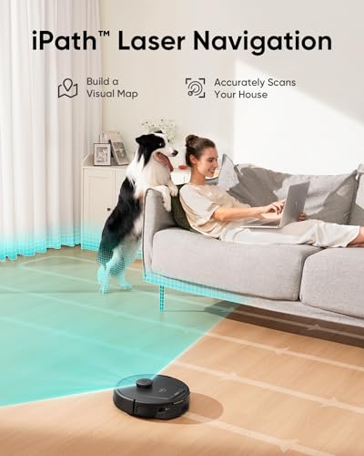 Robot Vacuum with 5,000 Pa Suction and Laser Navigation P713