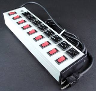 13in Putty White Cord Cover with 8 Outlets O5113