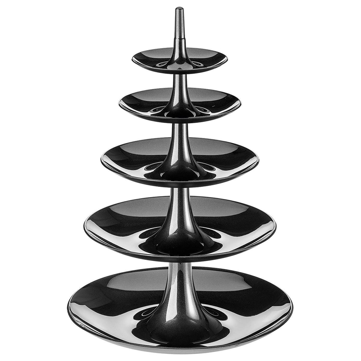 Solid Black Etagere I892