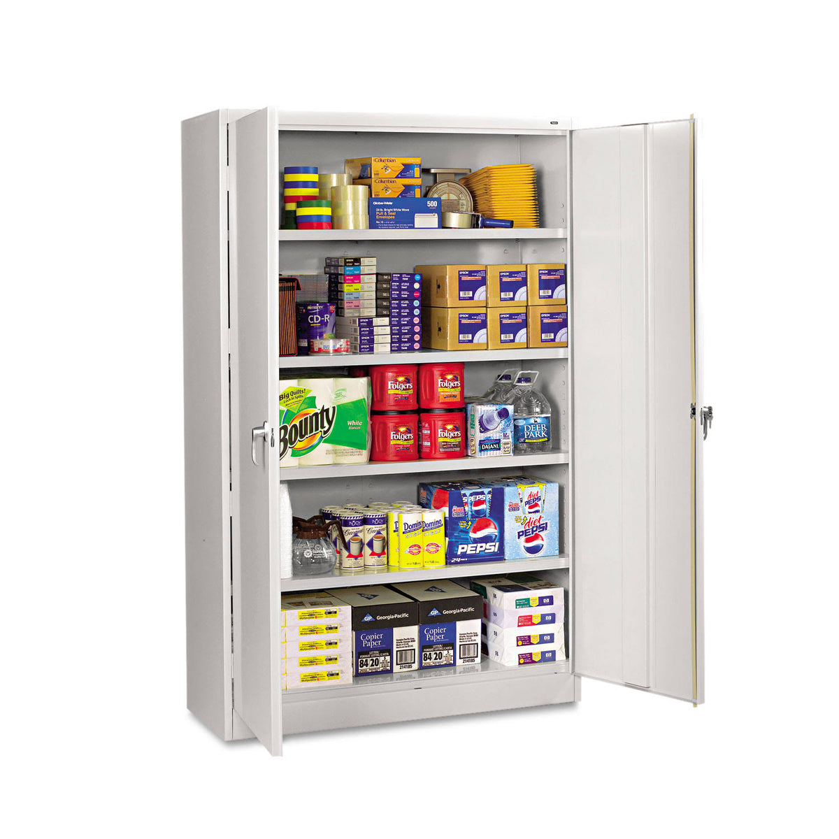 Light Gray Steel Storage Cabinet H8474