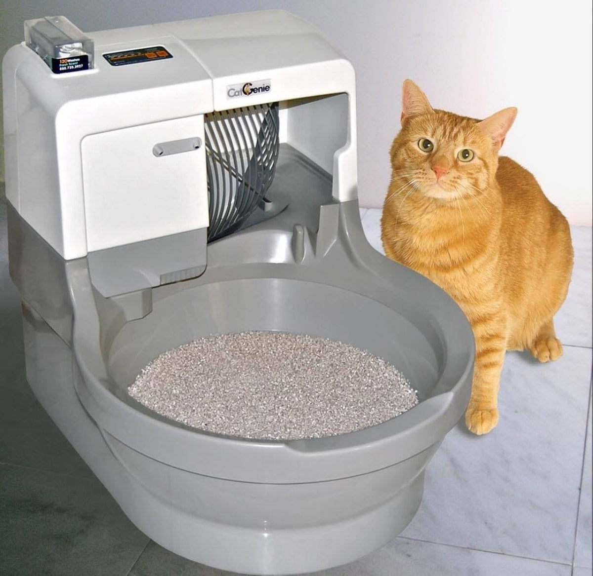 Self Washing Flushing Cat Box Y54024