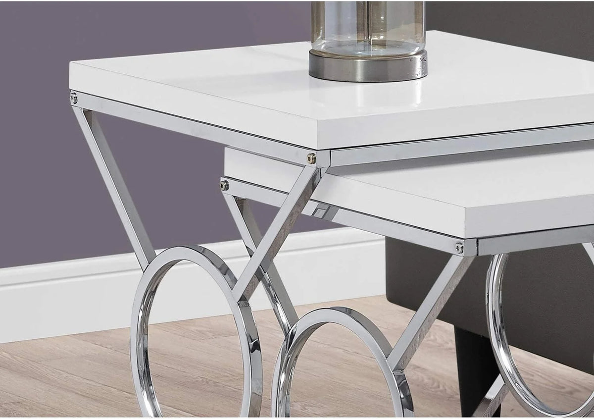 White Nesting Table R5840