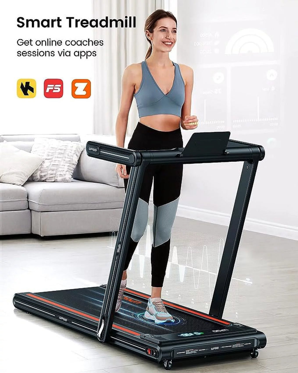 2.5HP Walking Pad Treadmill with Remote Control N12427