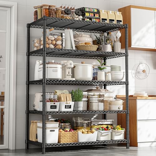 5-Tier Heavy Duty Metal Wire Shelving Y154