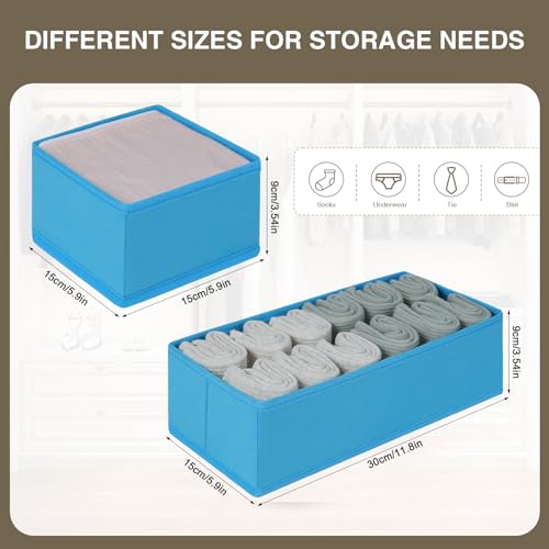 Set of 4 Light Grey Fabric Drawer Organizer Q94216