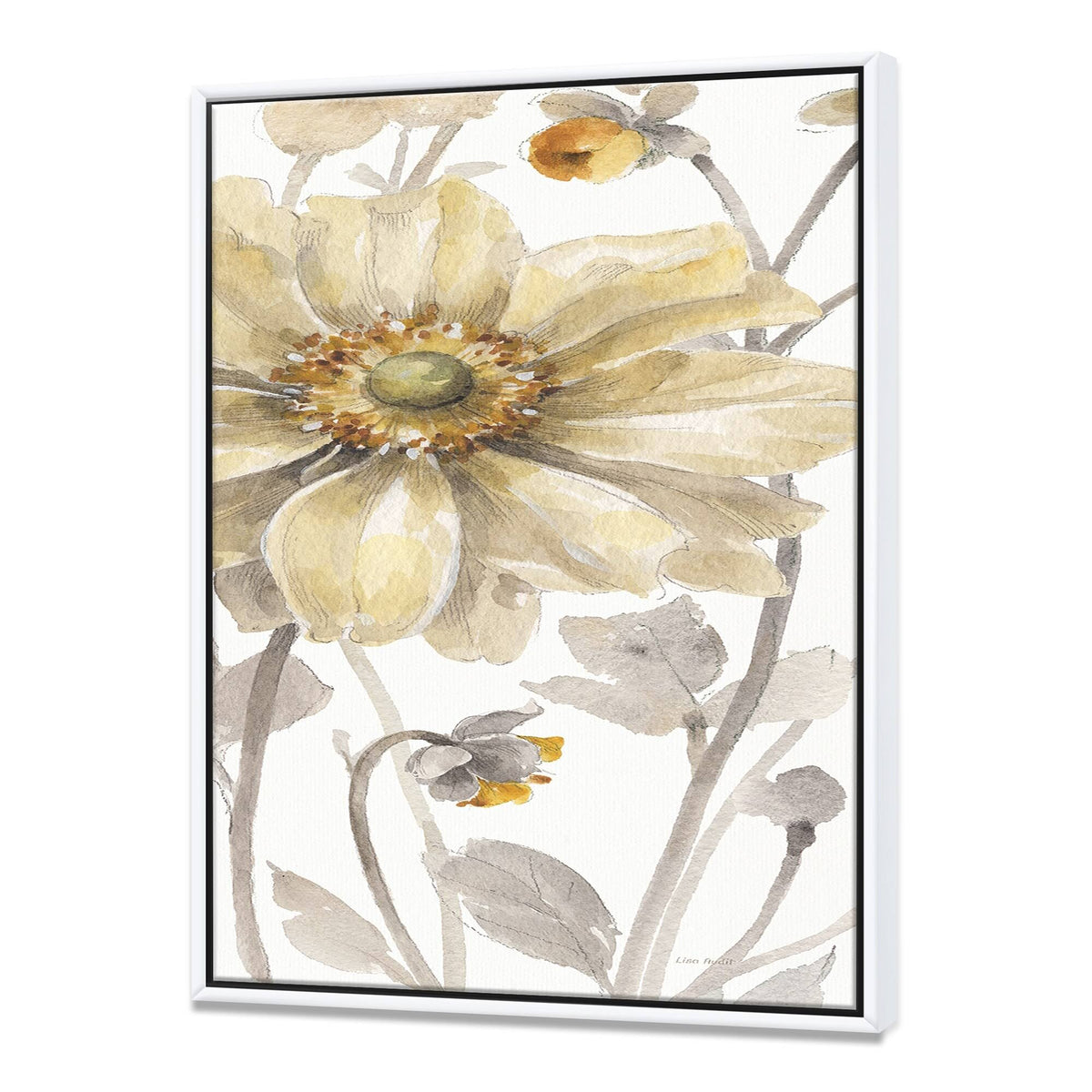 Orange Framed Canvas A300