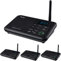 Wireless Intercom System, 4 Stations Black I8364