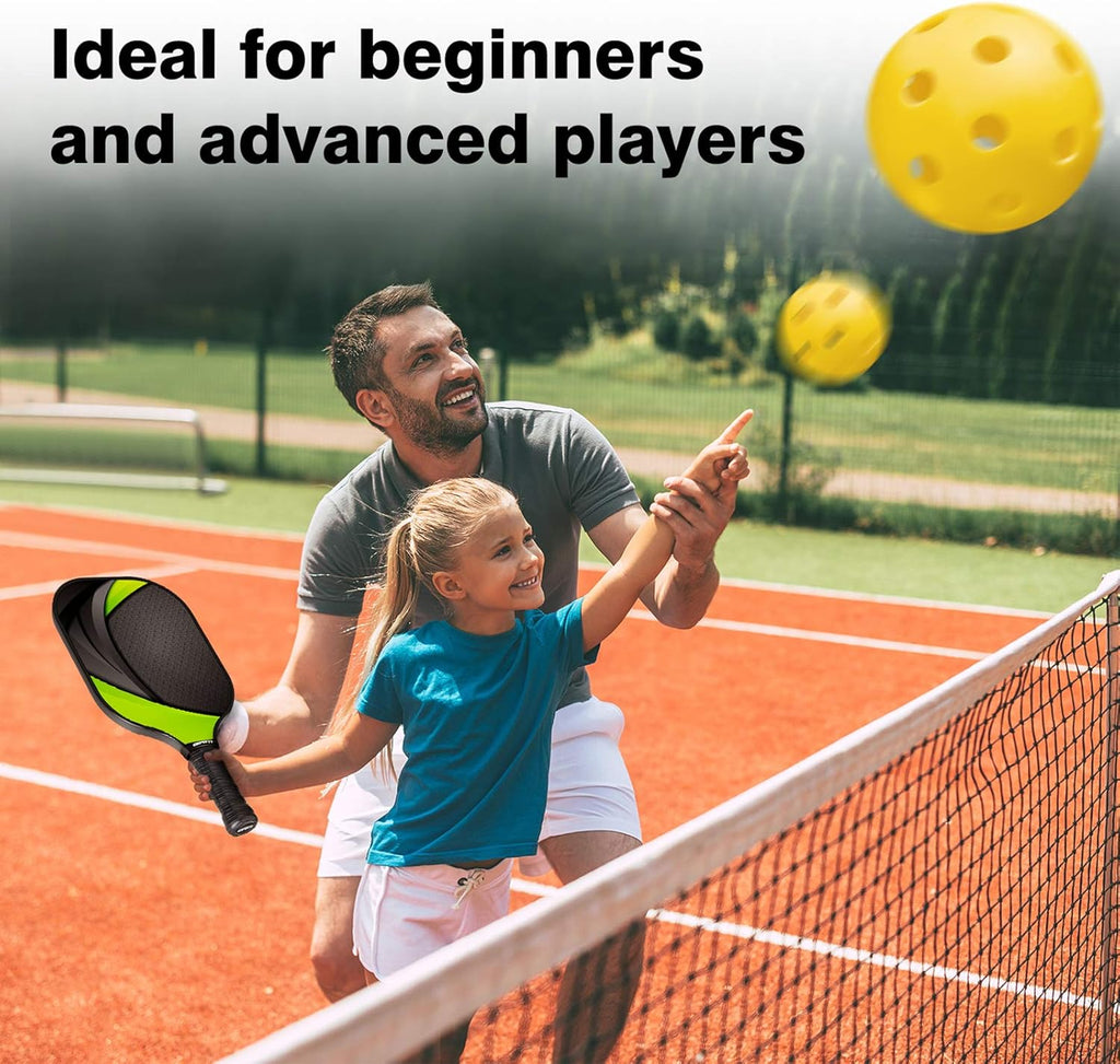Set of 4 Graphite Pickleball Paddles with Carry Bag H41947