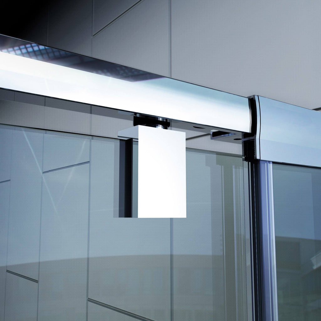 Semi-Frameless Pivot Shower Door in Chrome C57096