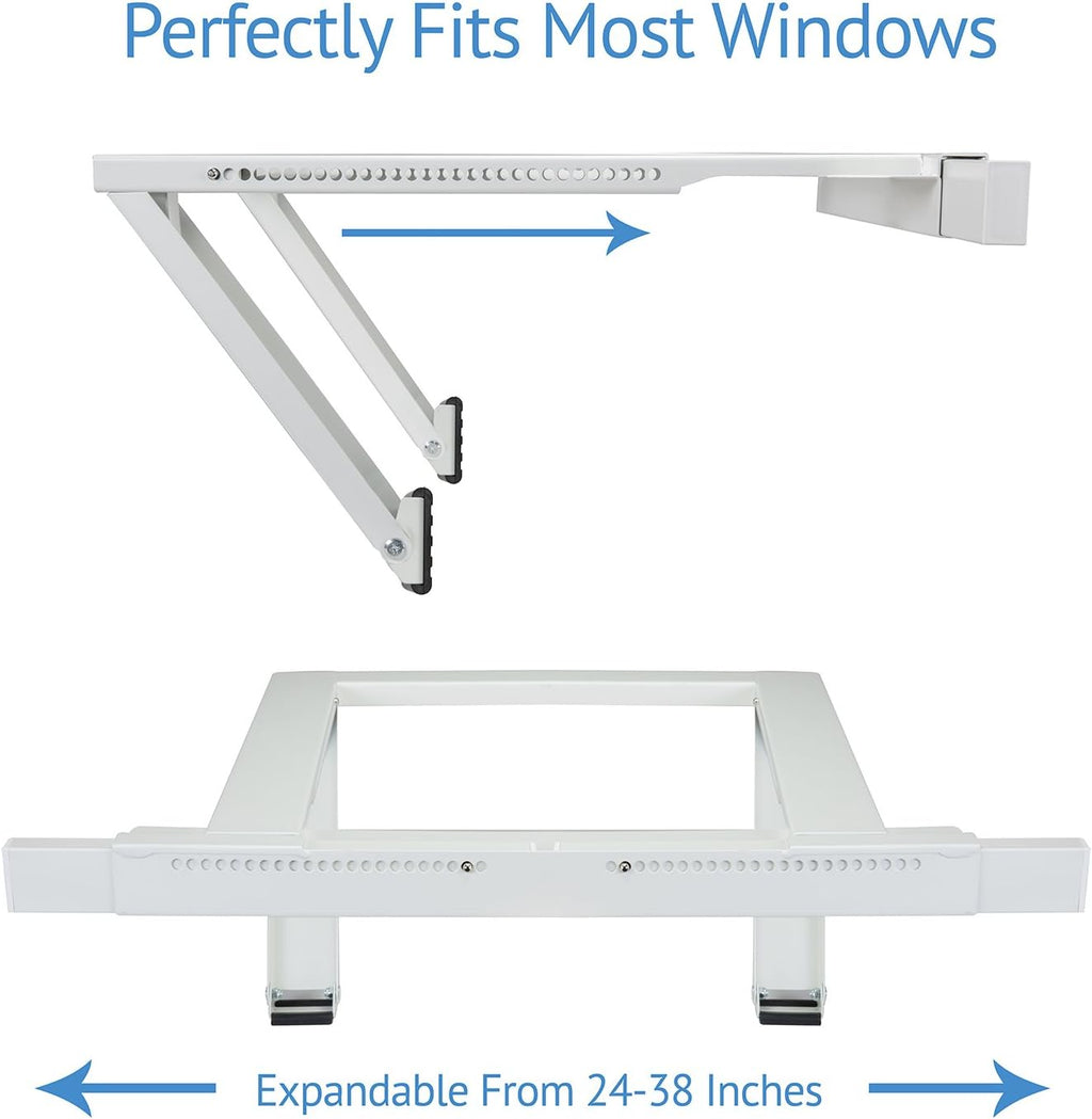Window Air Conditioner Mounting Support Bracket, Heavy Duty Steel, Pack of 2 G892542