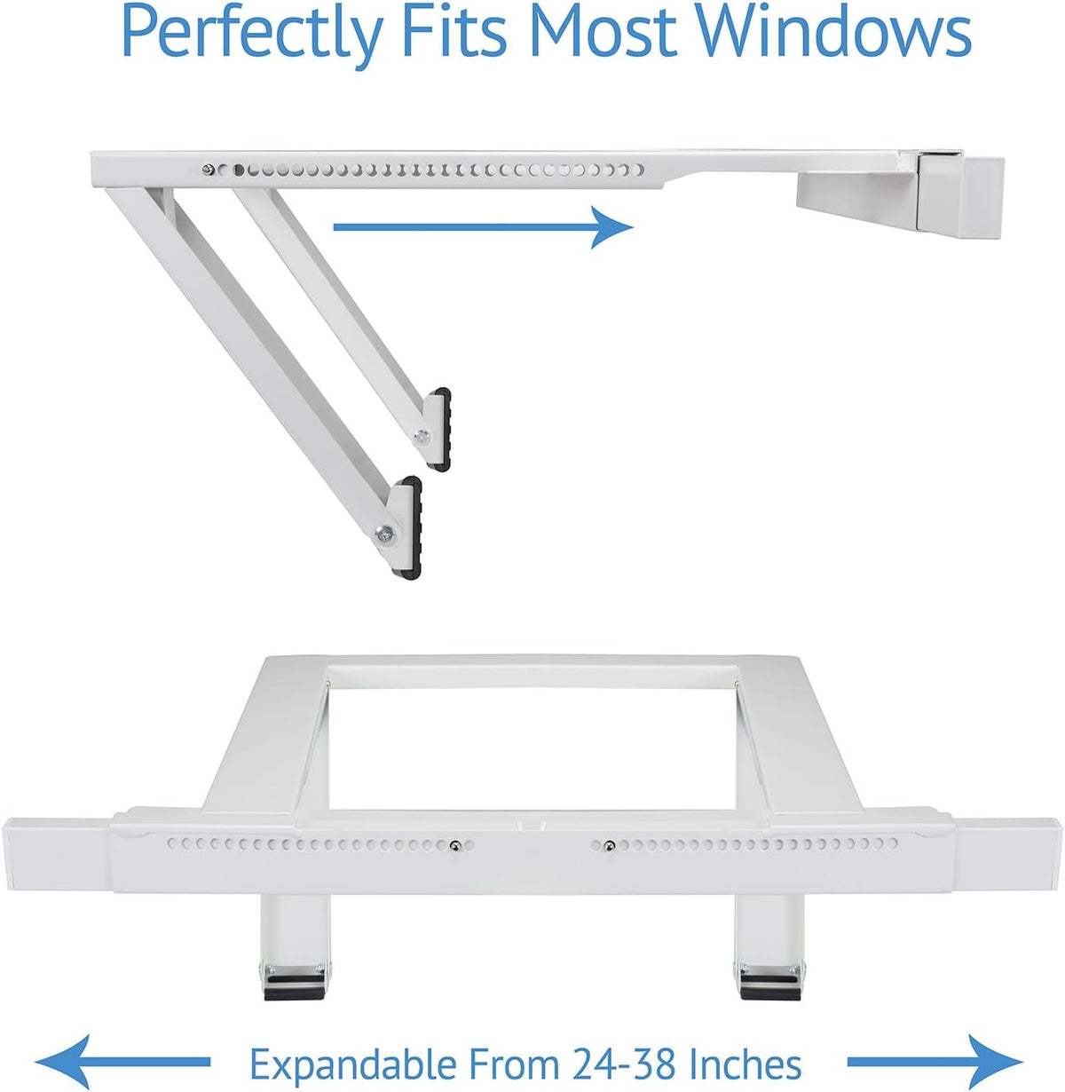 Window Air Conditioner Mounting Support Bracket, Heavy Duty Steel, Pack of 2 G892542