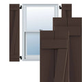 Raisin Brown PVC Board-n-Batten Shutters X7091