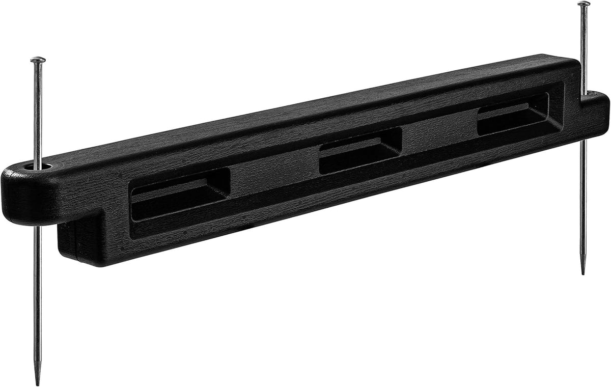 Black Plastic Interlocking Playground Edging Border, 52" L X 4" W X 6" H (2 Pack) G94708