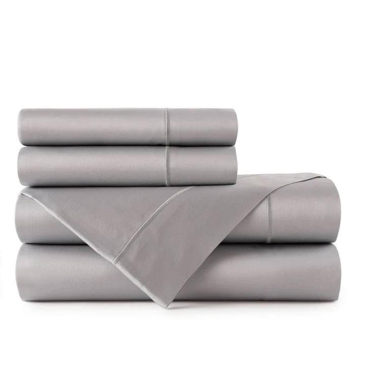 Pewter Sateen Fitted Sheet - California King X88869