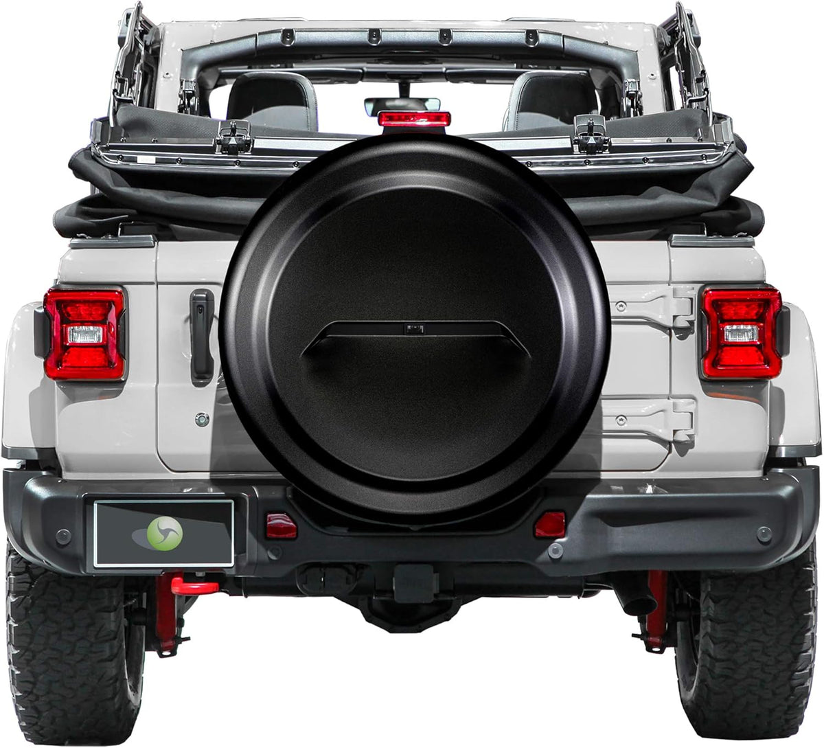32 Black-Textured Rigid Tire Cover with Back-up Camera P994385