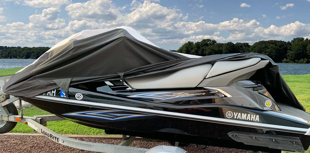 Black/Grey 2 Seater PWC JetSki Cover V33526