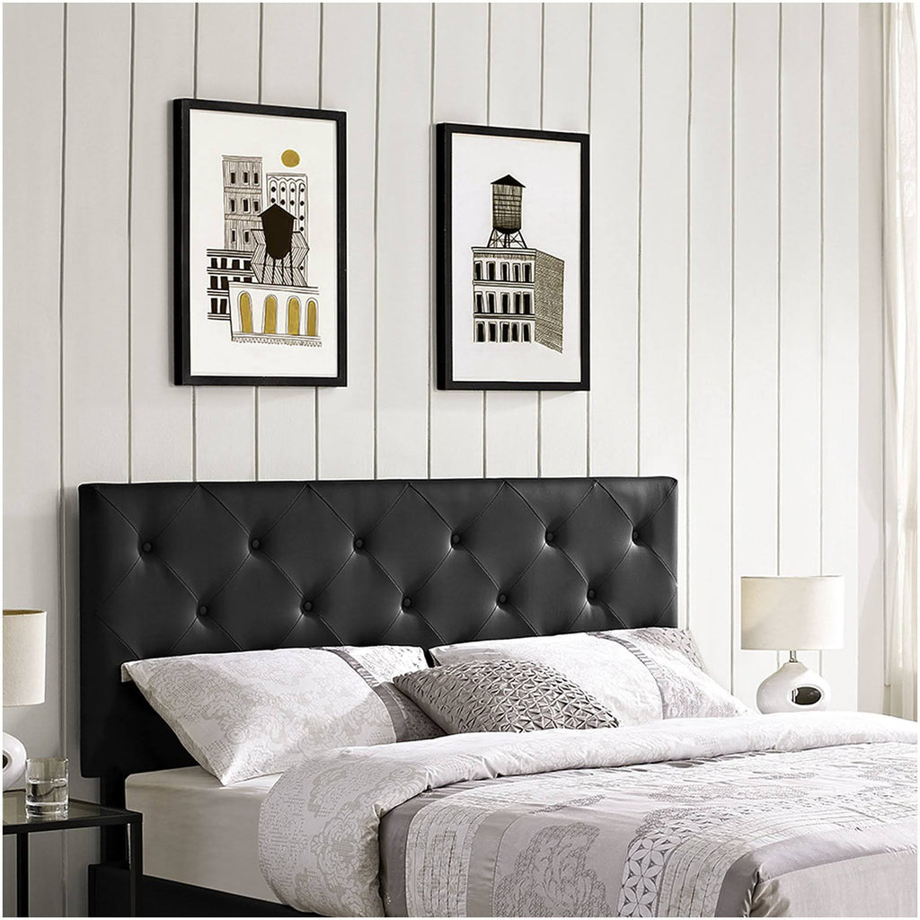 Black King Vinyl Headboard P324