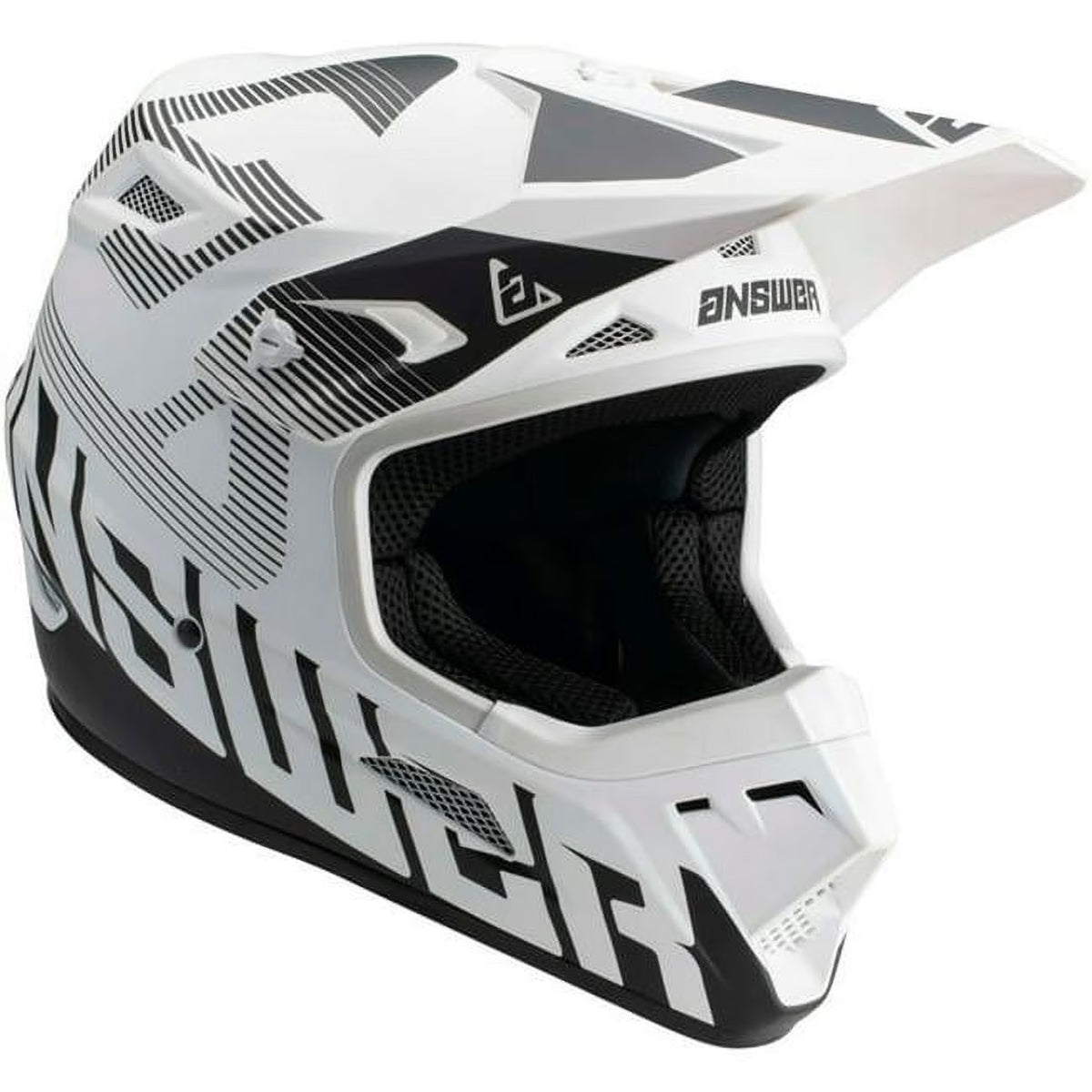 White/Black Offroad Helmet W894