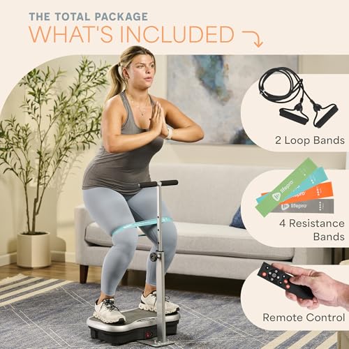 Vibration Plate Exercise Machine with Handlebars G4782