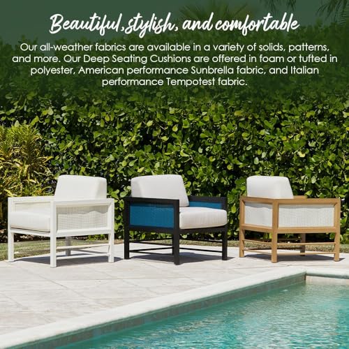 Black 23" x 24" Outdoor Chair Cushion Set J227