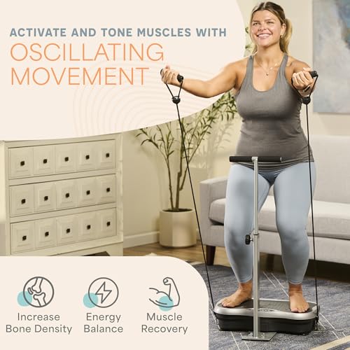 Vibration Plate Exercise Machine with Handlebars G4782